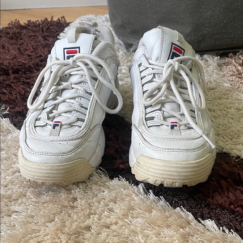 Fila Off-White Sneakers with Logo